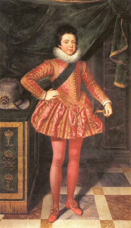 Portrait of Louis XIII of France at 10 Years of Age, POURBUS, Frans the Younger